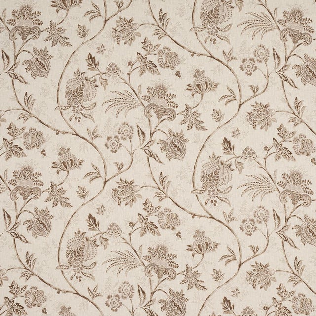 Not Yet Made - Made To Order Sample - Schumacher x Mark D. Sikes Chinoiserie Vine Fabric in Neutral For Sale - Image 5 of 5