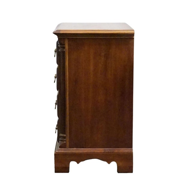 National / Mt. Airy Solid Cherry Traditional Style 26" Chairside Chest / Nightstand For Sale - Image 10 of 12