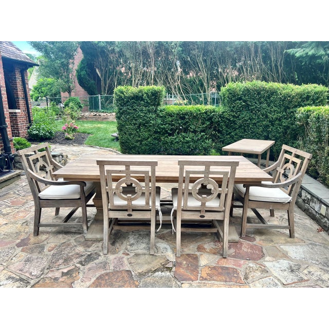 A simply elegant design, the Arhaus Hamptons Outdoor Collection is inspired by classic, English gardens. These all-weather...