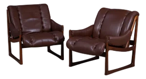 Mid-Century Rosewood Lounge Chairs by Torbjørn Afdal for Nesjestranda Møbelfabrikk, 1960s, Set of 2