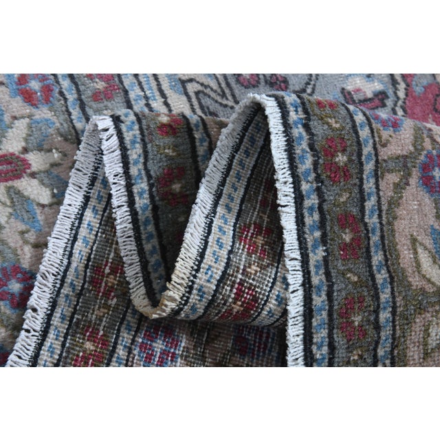 1970s Vintage Persian Handmade Wool Cotton Red Area Rug For Sale - Image 4 of 10