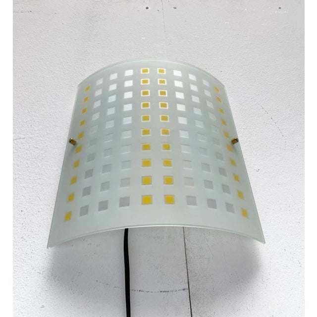 Vintage Postmodern Glass Wall Lamps from DIY Light, 1980s, Set of 2 For Sale - Image 9 of 18