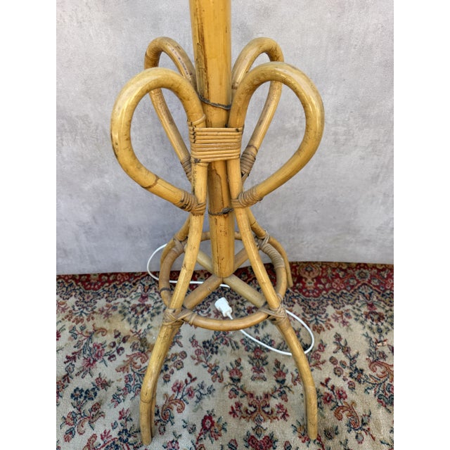 Vintage French Table Lamp in Rotin, 1960s For Sale - Image 12 of 13