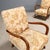 Vintage Armchairs in Beech and Fabric Upholstery, 1960s, Set of 2 For Sale - Image 3 of 9