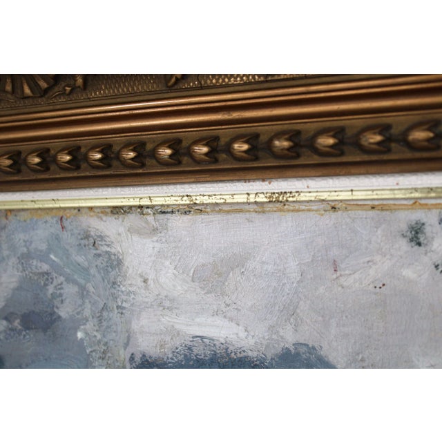 1940s Otto Pladers, Landscape, 1942, Oil on Cardboard For Sale - Image 5 of 10