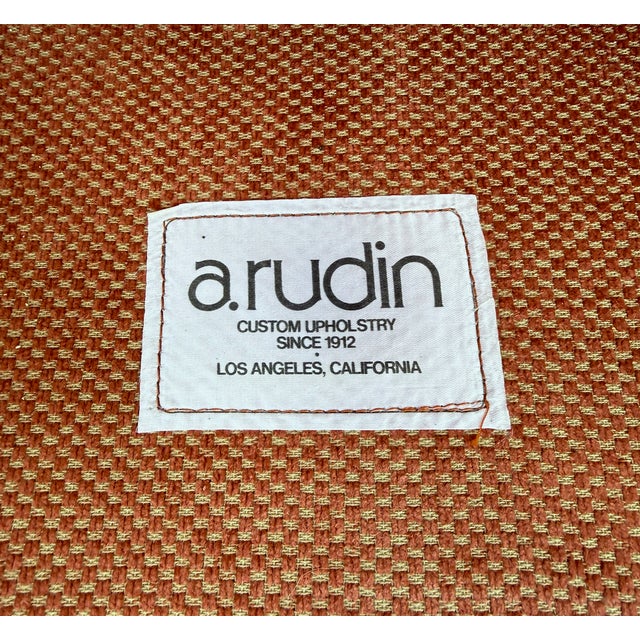 1980s A. Rudin Oversized Lounge Chair for Reupholstery For Sale - Image 5 of 5