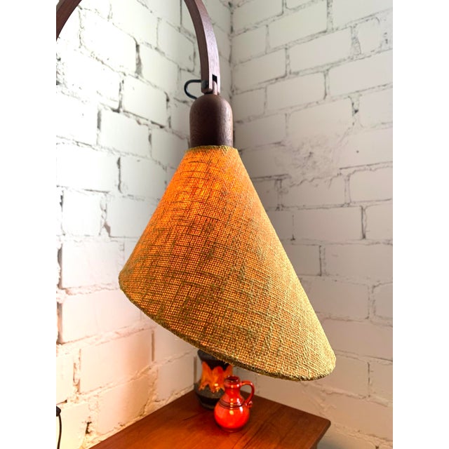 Mid-Century Modern Adjustable Teak Wall Lamp, Germany, 1970s For Sale - Image 6 of 16