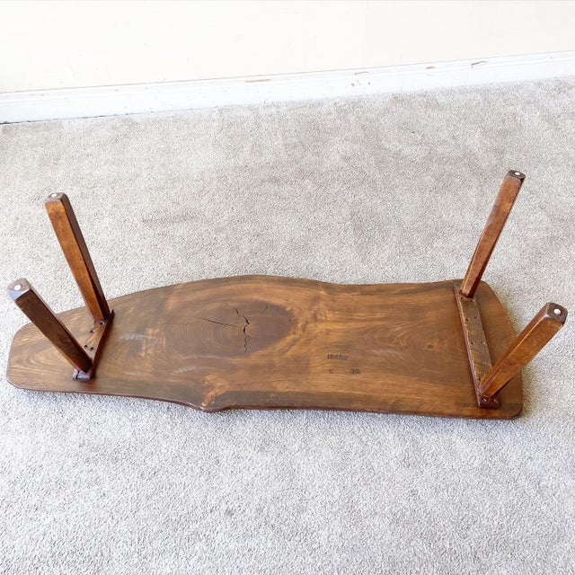 Mid Century Modern Live Edge Coffee Table Chairish