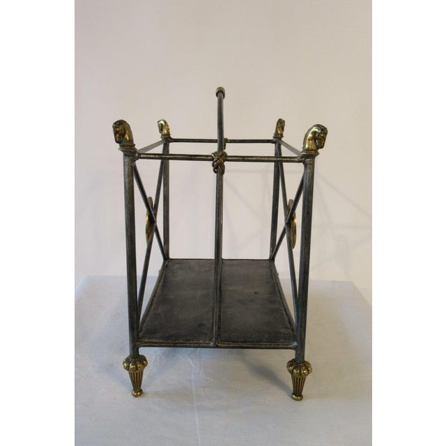 Metal 1990s Mainland Smith Horse Magazine Rack For Sale - Image 7 of 11