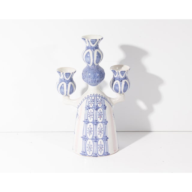 Bjørn Wiinblad Female Figure Candlestick Holder by Bjorn Wiinblad For Sale - Image 4 of 9