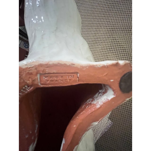 This is the smallest of three Bavent French Terracotta Majolica Rabbits I am offering for sale. This charming figurine is...