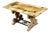Italian Coffee Table Made of 19th Century Bleached Oak Base and Later Vellum Top For Sale