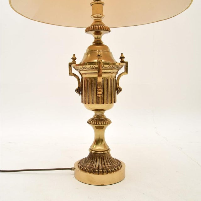 1930s Neoclassical Brass Table Lamps, 1930s, Set of 2 For Sale - Image 5 of 11