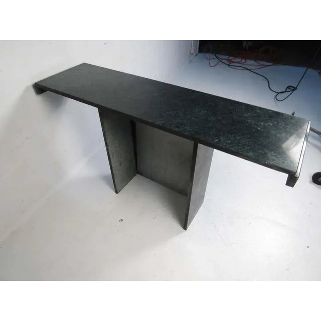 Modern Modern Stone Hall Table For Sale - Image 3 of 6