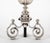 Pair Dutch Baroque Style Polished Steel Andirons For Sale - Image 4 of 8