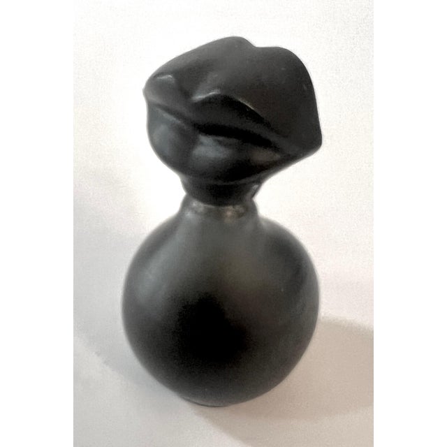Modern Salvador Dali French Black Perfume Bottle with Lips For Sale - Image 3 of 5