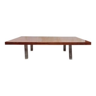 Vintage 1960s Milo Baughman Thayer Coggin Rosewood and Lucite Coffee Table For Sale