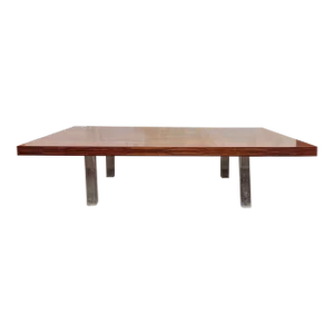 Vintage 1960s Milo Baughman Thayer Coggin Rosewood and Lucite Coffee Table