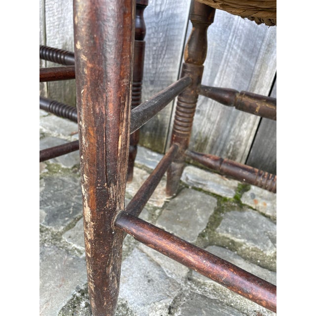 Tan Farm Straw Chairs, 1890s, Set of 3 For Sale - Image 8 of 13