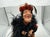 Gothic Katherine’s Collection Style Halloween Doll 20” Vintage Retired Feathered Hat Mint For Sale - Image 3 of 6