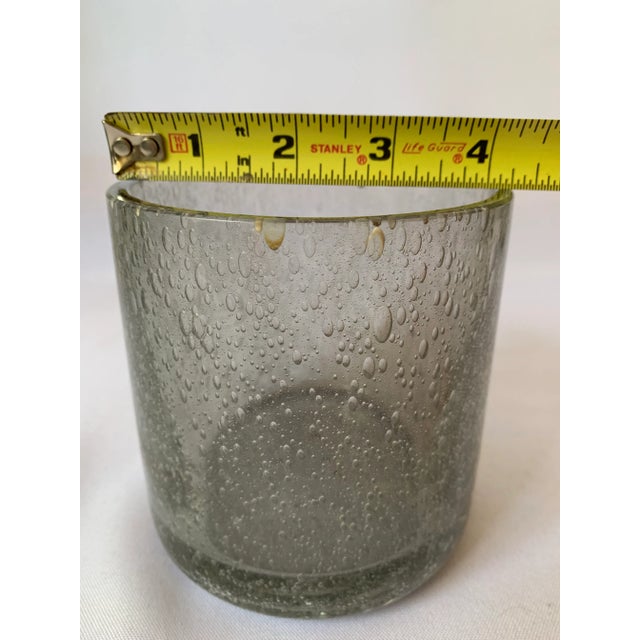 Small Gray Murano Bullicante Glass Flower Vase For Sale In Miami - Image 6 of 8