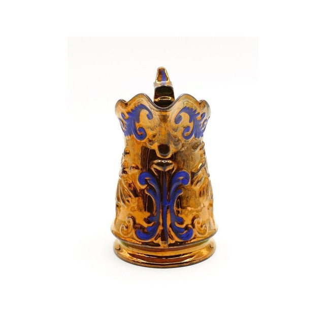 19th Century Gold Stone Porcelain Jug with Ballerina Reliefs For Sale - Image 3 of 5