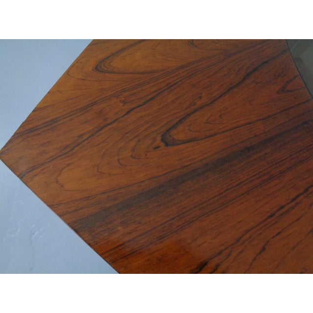 Vintage Rosewood and Glass Coffee Table, Denmark, 1960s For Sale - Image 12 of 13