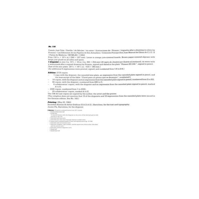 Mid-Century Modern Pablo Picasso Lithograph "Cuatro Reyes Del Sol #4" Ltd. Ed. Signed W/Cat. Ref. C116 For Sale - Image 3 of 3