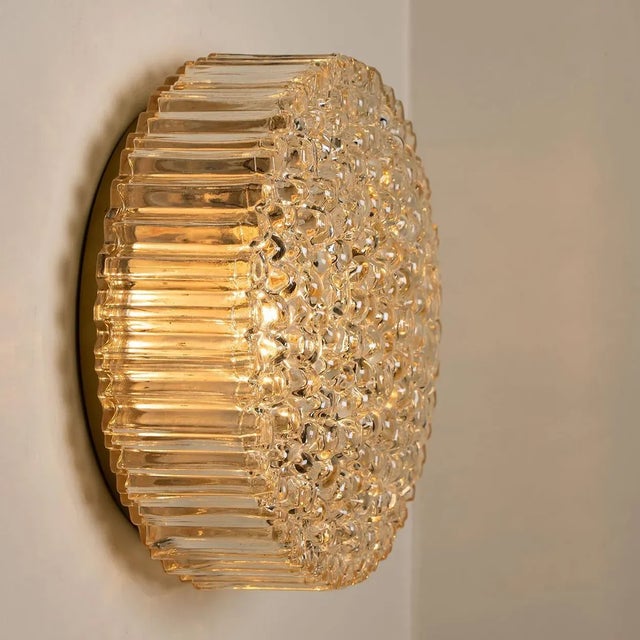 Brass and Glass Wall Light / Flush Mount by Motoko Isshi for Staff, 1970s For Sale - Image 17 of 18
