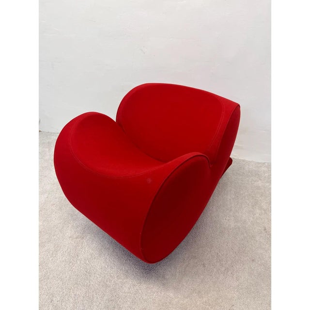 Soft Heart Lounge Chair, Rocking, Red, Ron Arad for Moroso, Italy, 1991. For Sale - Image 15 of 17