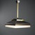 Vintage Hanging Lamp with Brass, 1960s For Sale - Image 4 of 10