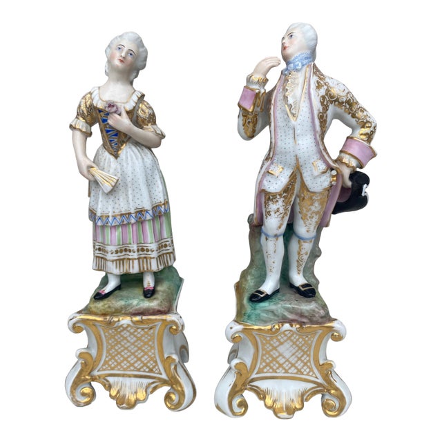 Pair of French Porcelain Figures Circa 1850 For Sale