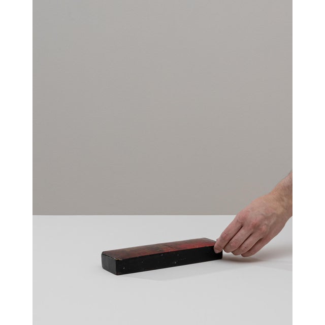 Mid 20th Century 20th Century Asian Wooden Box with Handcrafted Gold Details For Sale - Image 5 of 18