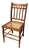 1920's Victorian American Chestnut Cane Seat Side Desk Chair For Sale