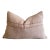 Hand Stitched Wool Patchwork Pillow in Blush Wool With Insert For Sale