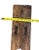 Brown Antique Wood Farmhouse Bench For Sale - Image 8 of 9