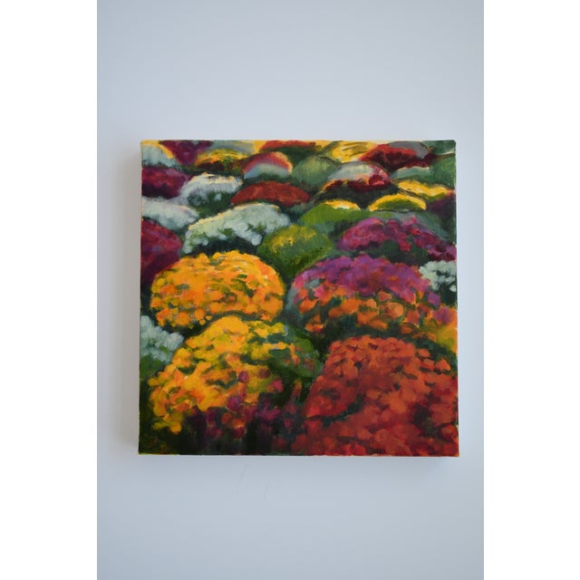 2020s Park Ave. Mums 02 Contemporary Oil Painting For Sale - Image 5 of 5