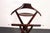 Italian Modern Fratelli Reguitti Sculptural Stained Mahogany X-Form Valet For Sale In New York - Image 6 of 16