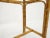 Mid-Century Modern Bamboo Glass Top Console Sofa Table For Sale - Image 6 of 13