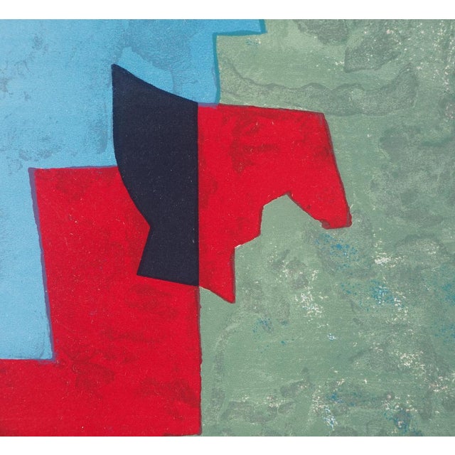 Mid 20th Century Serge Poliakoff, Composition Rouge, Verte et Bleue, 1961, Original Lithograph For Sale - Image 5 of 9