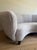 Danish Curved Banana Sofa in Cream Alpaca Upholstery, 1950s For Sale - Image 3 of 9