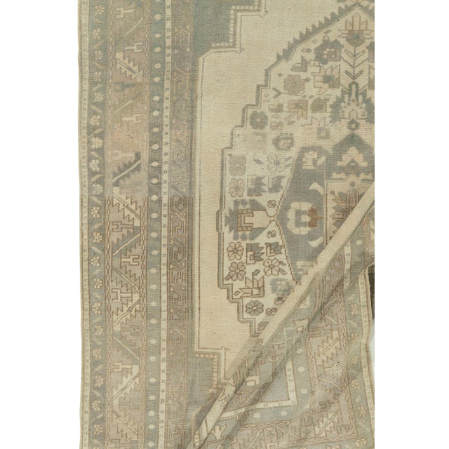 Vintage Circa 1940 Turkish Oushak Tash Rug 6ft X 10ft 5in For Sale In New York - Image 6 of 9