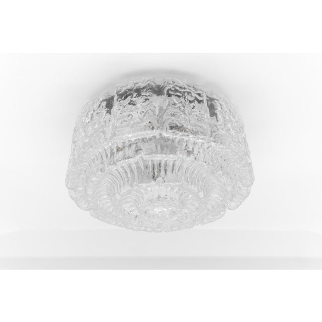 Mid-Century Modern Large Bubble Tiered Glass Wall Lamp / Flush Mount by Limburg, Germany, 1960s For Sale - Image 3 of 15