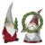 Holiday Gnome Figurine with Pine Tree and Wreath Accent (Set of 2) For Sale
