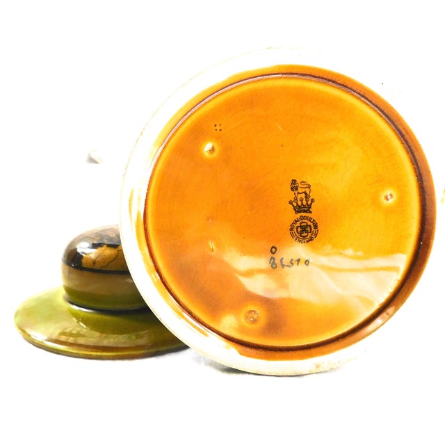 Ceramic 1920s Royal Doulton Tobacco Jar For Sale - Image 7 of 8