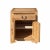 Oriental Natural Tan Light Brown End Table Nightstand Cabinet For Sale - Image 4 of 6