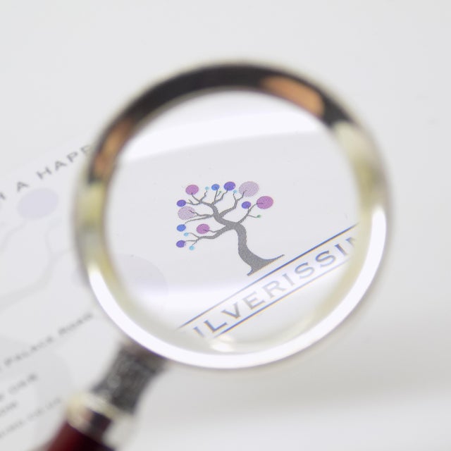 Vintage Italian Handmade Genuine Silver and Wood Purse Small Portable Magnifier For Sale - Image 6 of 15