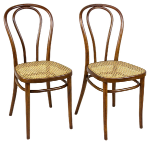Set of Art Nouveau Bentwood Chairs No. 14, Austria, 1890s