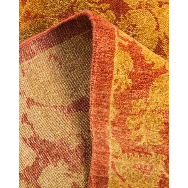 Mogul Collection Hand-Knotted Area Rug - Pink 4' 7" x 4' 9" For Sale In New York - Image 6 of 9