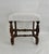 Rustic European 19th C French Louis XIII Style Walnut Stool W/ New Boucle Textile For Sale - Image 3 of 15